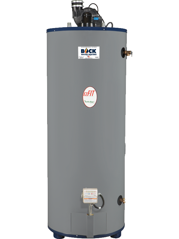 BOCK 75 GAL POWER DIRECT VENT COMMERCIAL GAS WATER HEATER